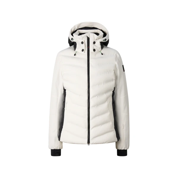 Bogner Janka Ski Jacket in Off White and Black | Jackets | Coveti