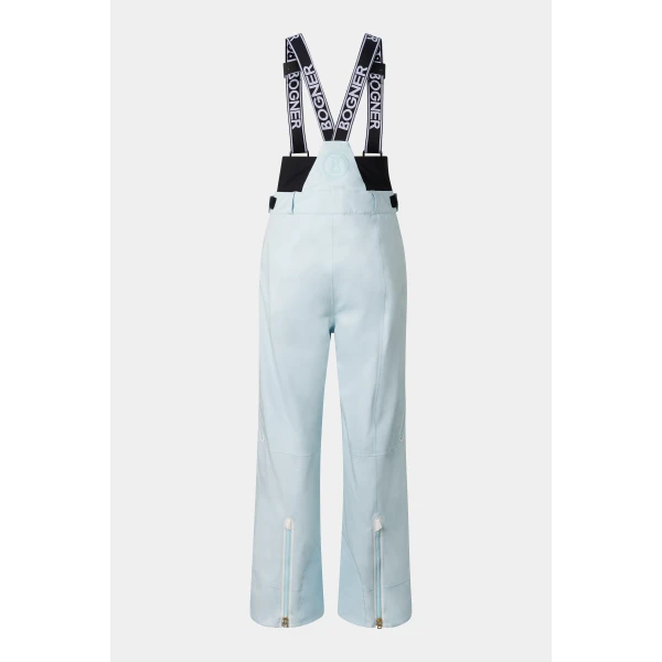 Bogner Jila Ski Dungarees in Light Blue, view 2 | Pants | Coveti