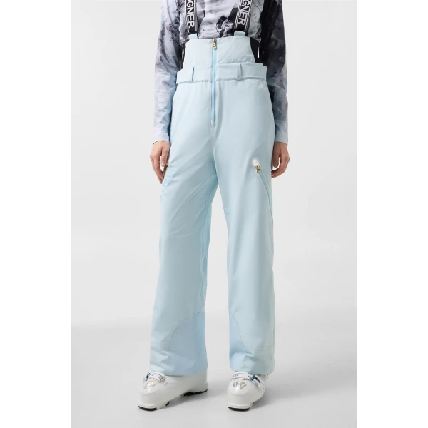 Bogner Jila Ski Dungarees in Light Blue, view 3 | Pants | Coveti