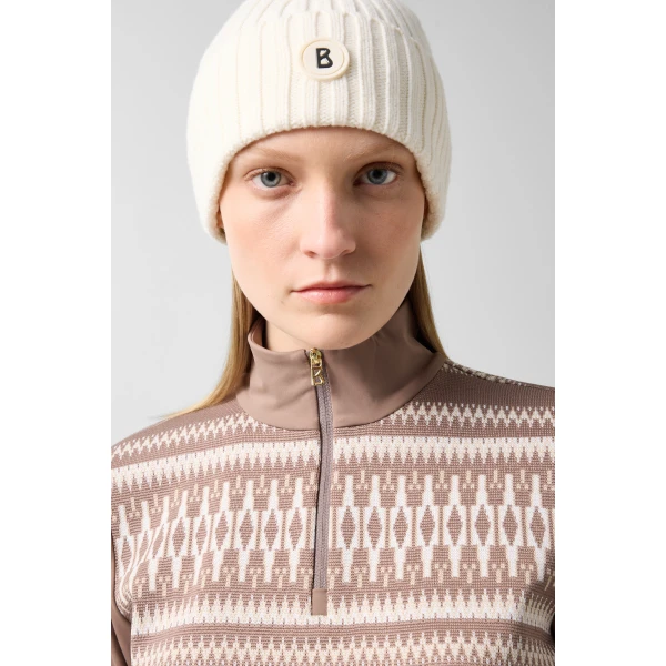 Bogner Joalyn First Layer in Hazel and Beige, view 6 | Long Sleeve | Coveti