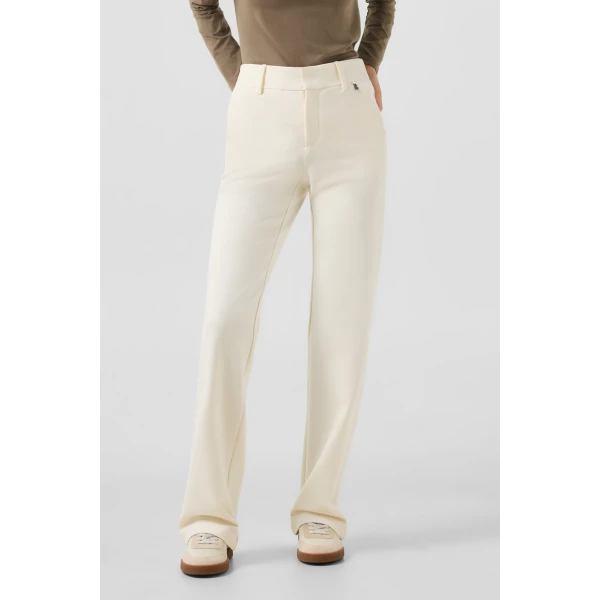 Bogner Jody Jersey Trousers in Off White, view 3 | Tailored pants | Coveti