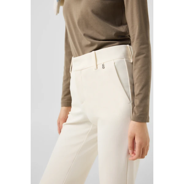 Bogner Jody Jersey Trousers in Off White, view 6 | Tailored pants | Coveti