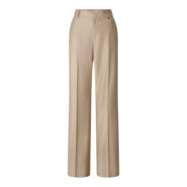 Bogner Jody Virgin Wool Trousers in Camel | Tailored pants | Coveti
