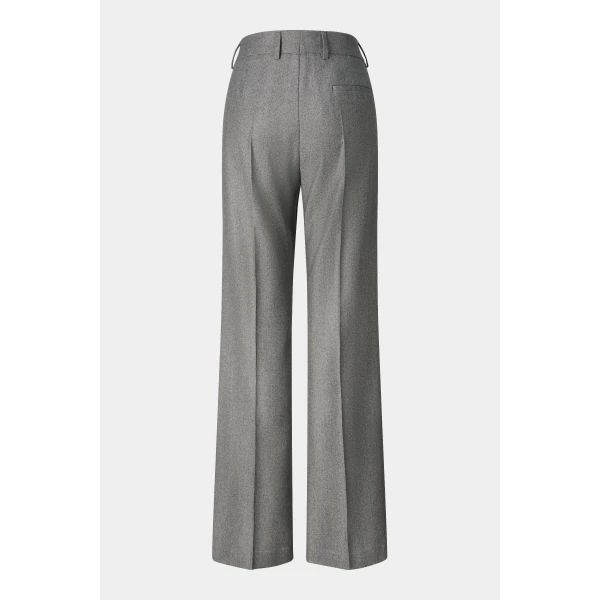 Bogner Jody Virgin Wool Trousers in Grey, view 2 | Tailored pants | Coveti
