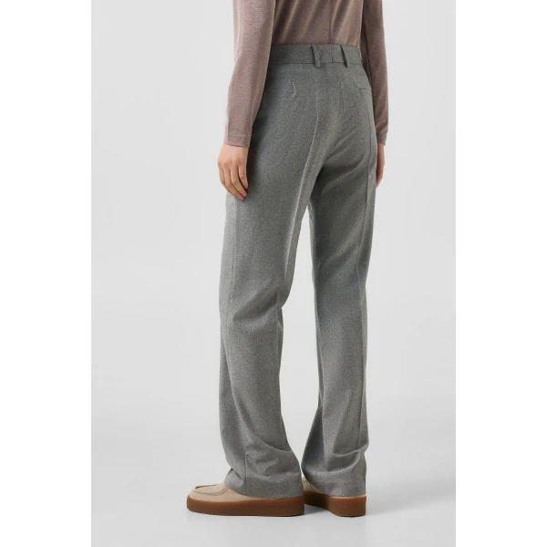 Bogner Jody Virgin Wool Trousers in Grey, view 4 | Tailored pants | Coveti