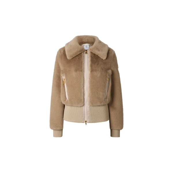 Bogner Jolyna Faux Fur Jacket in Camel | Jackets | Coveti