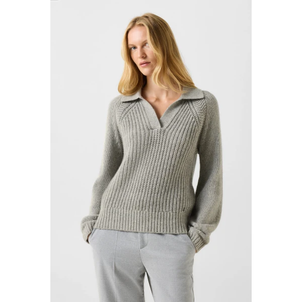 Bogner Jordy Yak Jumper in Light Grey, view 3 | Sweaters | Coveti