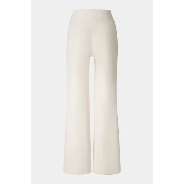 Bogner Josie Knitted Trousers in Cream, view 2 | Pants | Coveti
