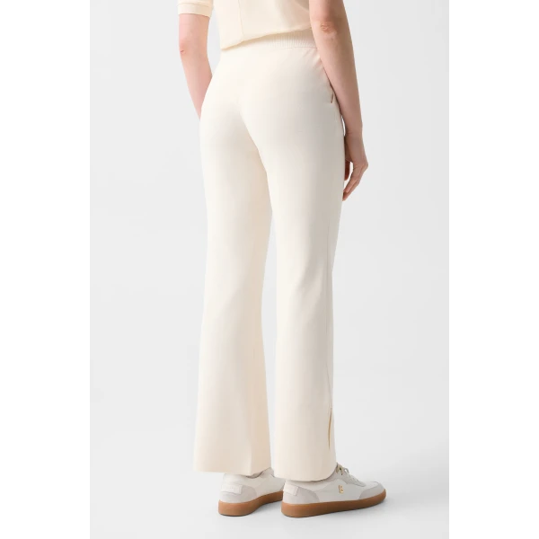 Bogner Josie Knitted Trousers in Cream, view 4 | Pants | Coveti