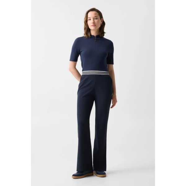 Bogner Josie Knitted Trousers in Navy, view 5 | Pants | Coveti