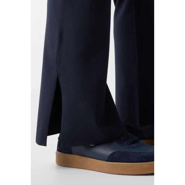 Bogner Josie Knitted Trousers in Navy, view 6 | Pants | Coveti