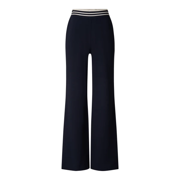 Josie Knitted Trousers in Navy