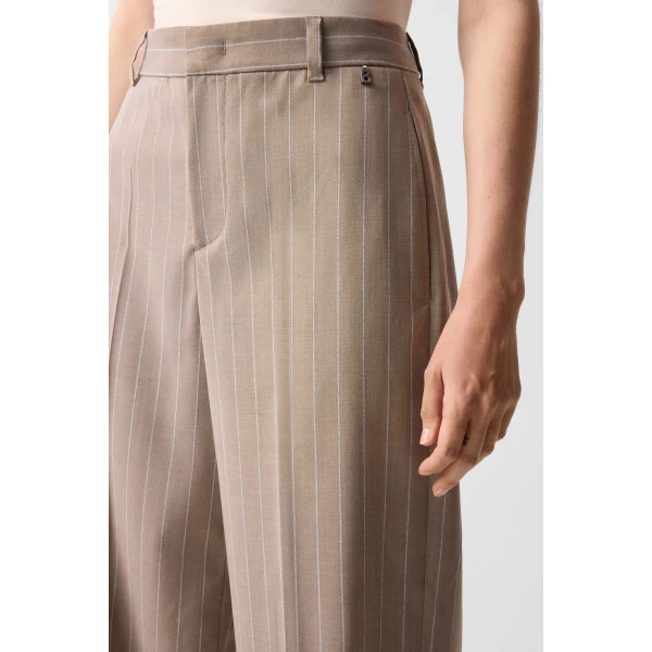 Bogner Joya Virgin Wool Trousers in Camel, view 6 | Tailored pants | Coveti