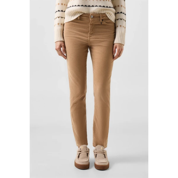Bogner Julie Corduroy Trousers in Camel, view 3 | Tailored pants | Coveti