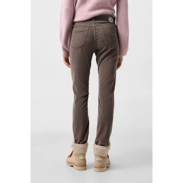 Bogner Julie Corduroy Trousers in Grey-Brown, view 4 | Tailored pants | Coveti