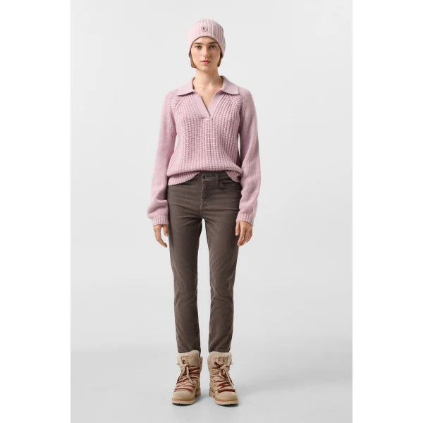 Bogner Julie Corduroy Trousers in Grey-Brown, view 5 | Tailored pants | Coveti
