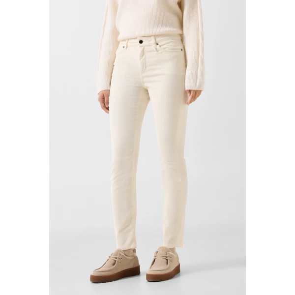 Bogner Julie Corduroy Trousers in Off White, view 3 | Tailored pants | Coveti