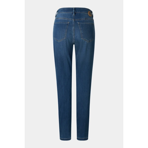 Bogner Julie Slim-Fit Jeans in Dark Denim Blue, view 2 | Denim | Coveti