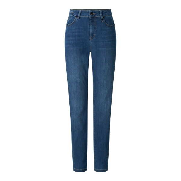 Bogner Julie Slim-Fit Jeans in Dark Denim Blue | Denim | Coveti