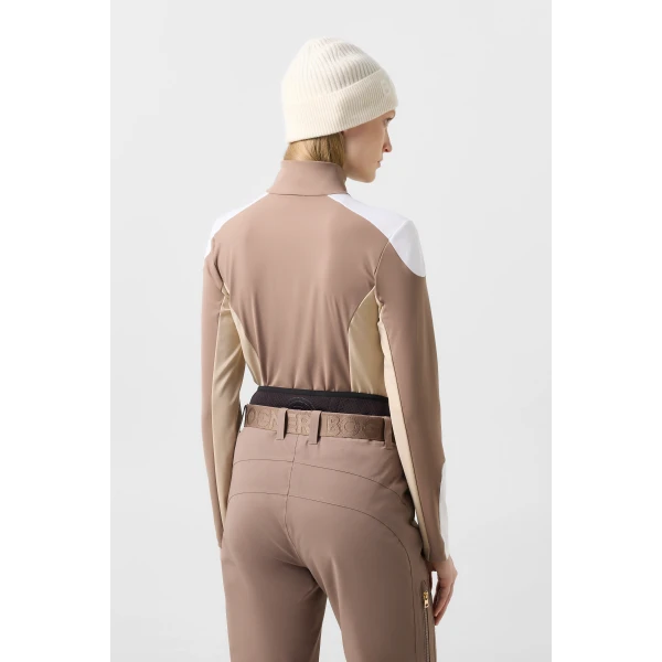 Bogner Julika First Layer in Hazel, Beige and White, view 4 | Long Sleeve | Coveti