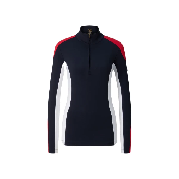 Bogner Julika First Layer in Navy, White and Red | Long Sleeve | Coveti