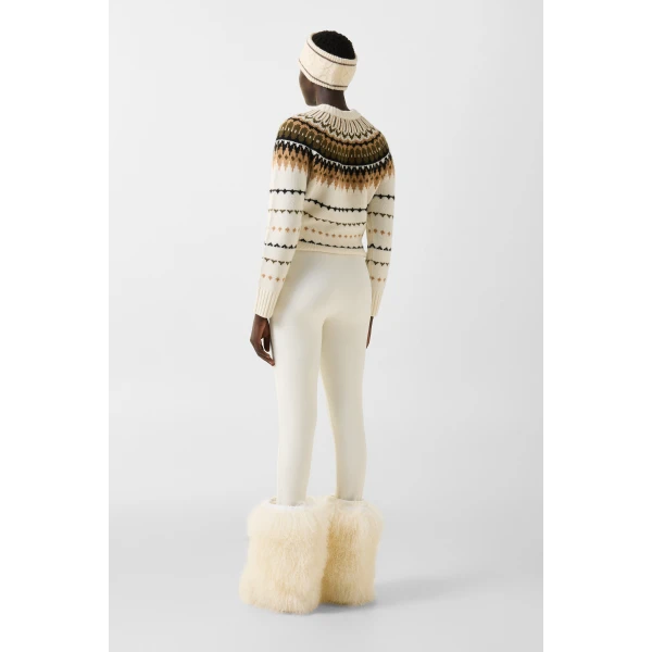 Bogner Kaela Dungarees in Off White, view 4 | Pants | Coveti