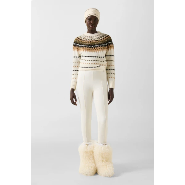 Bogner Kaela Dungarees in Off White, view 5 | Pants | Coveti
