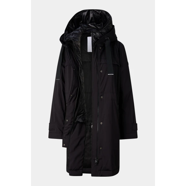 Bogner Kaja Coat in Black, view 2 | Coats | Coveti