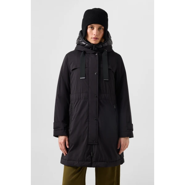 Bogner Kaja Coat in Black, view 4 | Coats | Coveti