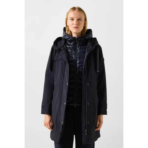 Bogner Kaja Coat in Navy, view 4 | Coats | Coveti