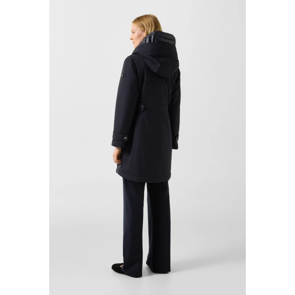 Bogner Kaja Coat in Navy, view 5 | Coats | Coveti