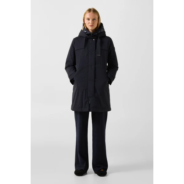 Bogner Kaja Coat in Navy, view 6 | Coats | Coveti