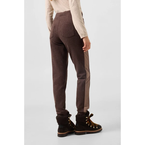 Bogner Katalin Flannel Trousers in Dark Brown, view 4 | Sweatpants | Coveti