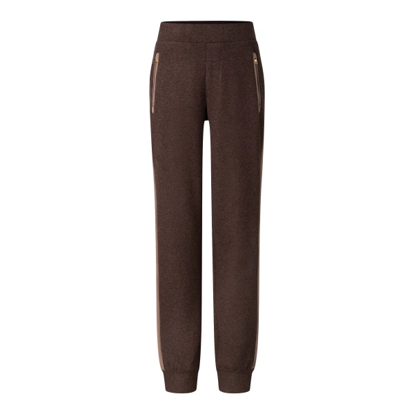 Bogner Katalin Flannel Trousers in Dark Brown | Sweatpants | Coveti