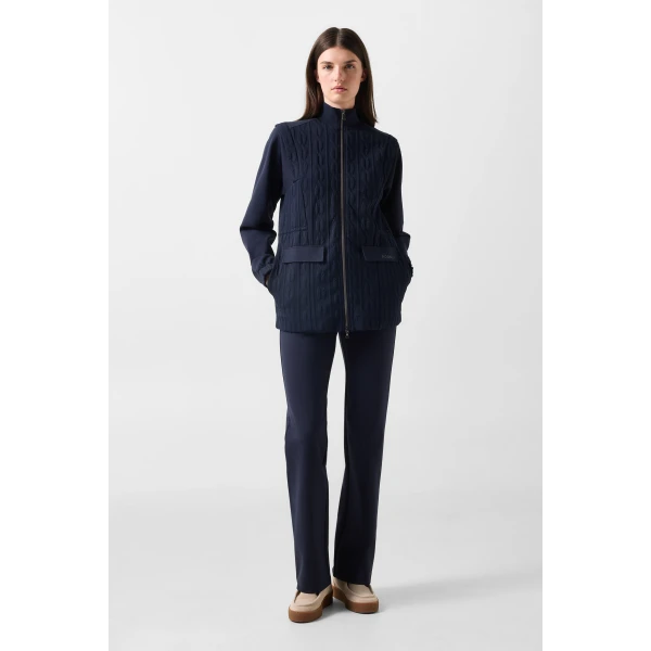 Bogner Katalina Jersey Jacket in Navy, view 5 | Hoodies | Coveti