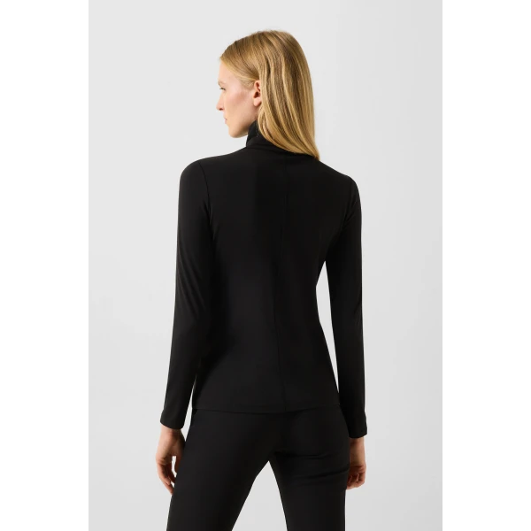 Bogner Katinka Long-Sleeved Top in Black, view 4 | Long Sleeve | Coveti
