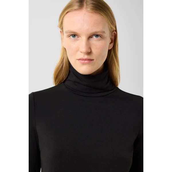 Bogner Katinka Long-Sleeved Top in Black, view 6 | Long Sleeve | Coveti