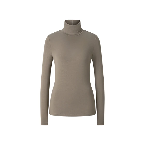 Bogner Katinka Long-Sleeved Top in Grey-Brown | Long Sleeve | Coveti