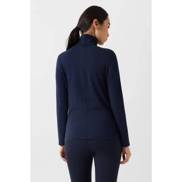 Bogner Katinka Long-Sleeved Top in Navy, view 4 | Long Sleeve | Coveti