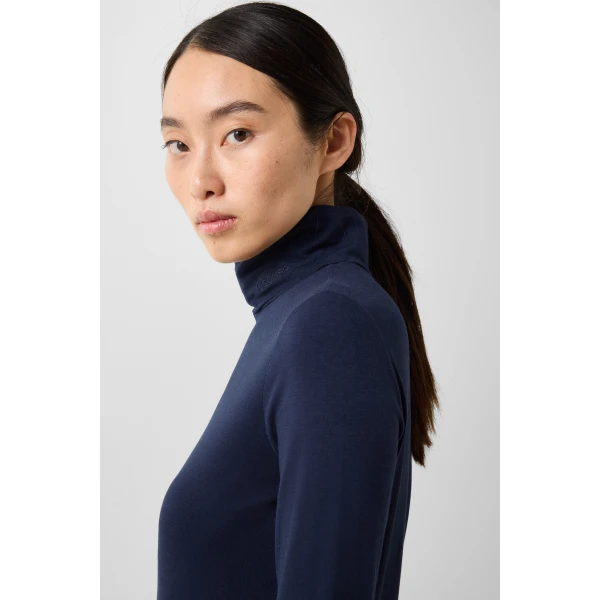 Bogner Katinka Long-Sleeved Top in Navy, view 6 | Long Sleeve | Coveti