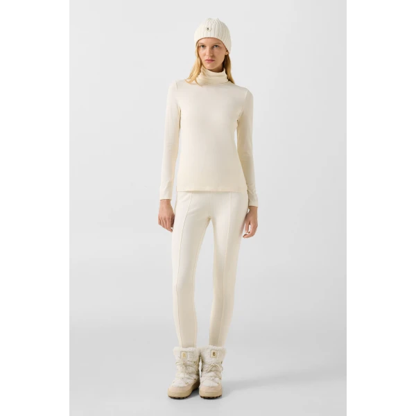 Bogner Katinka Long-Sleeved Top in Off White, view 5 | Long Sleeve | Coveti