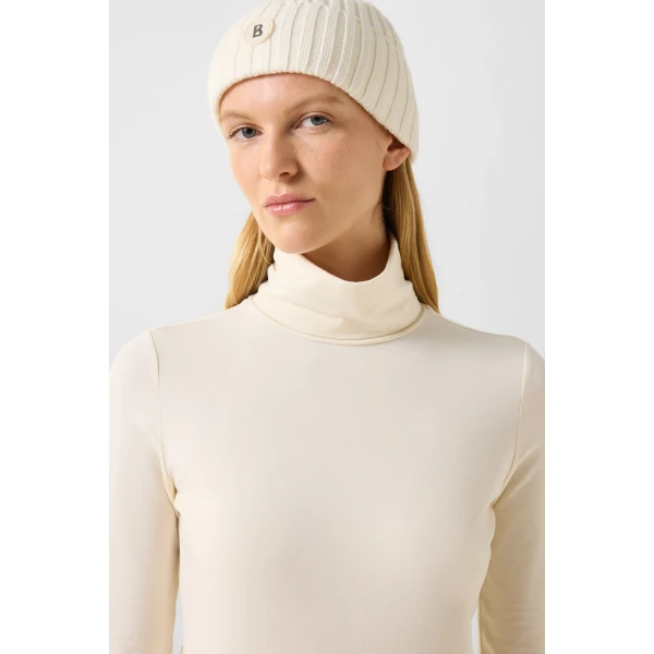 Bogner Katinka Long-Sleeved Top in Off White, view 6 | Long Sleeve | Coveti