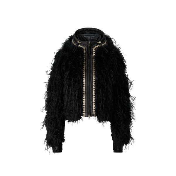 Bogner Kela Faux Fur Ski Jacket in Black | Jackets | Coveti
