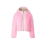 Bogner Kela Faux Fur Ski Jacket in Neon Pink | Jackets | Coveti