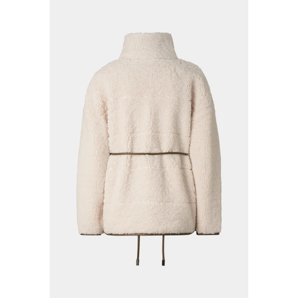 Bogner Kimberly Teddy Jacket in Cream, view 3 | Shearling Jackets | Coveti