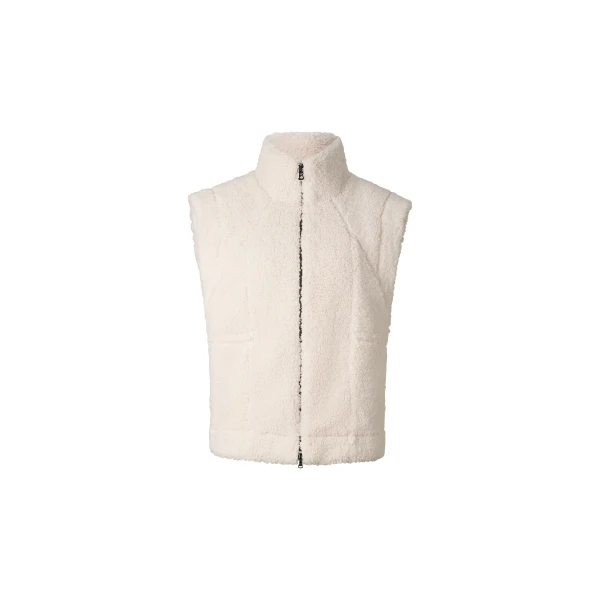 Bogner Kylie Teddy Vest in Off White | Vests | Coveti
