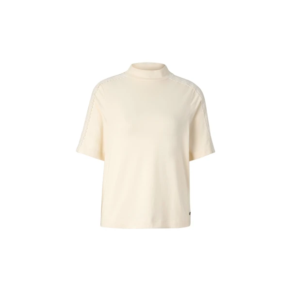 Bogner Lacey Shirt in Cream | Short Sleeved | Coveti