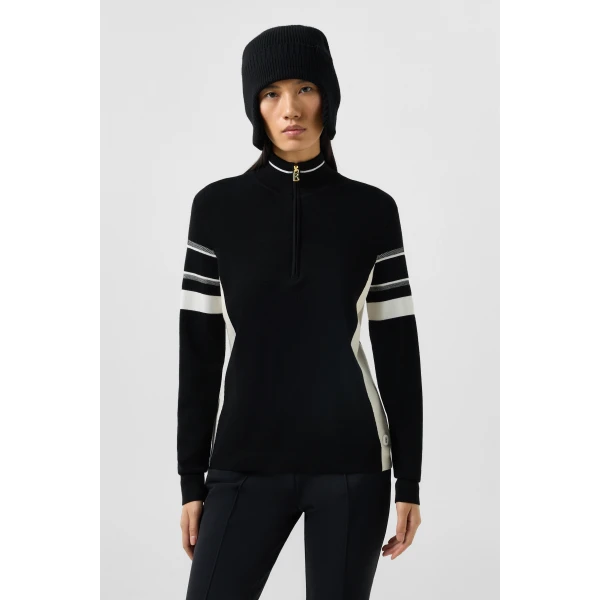 Bogner Lari Jumper in Black and White, view 3 | Sweaters | Coveti