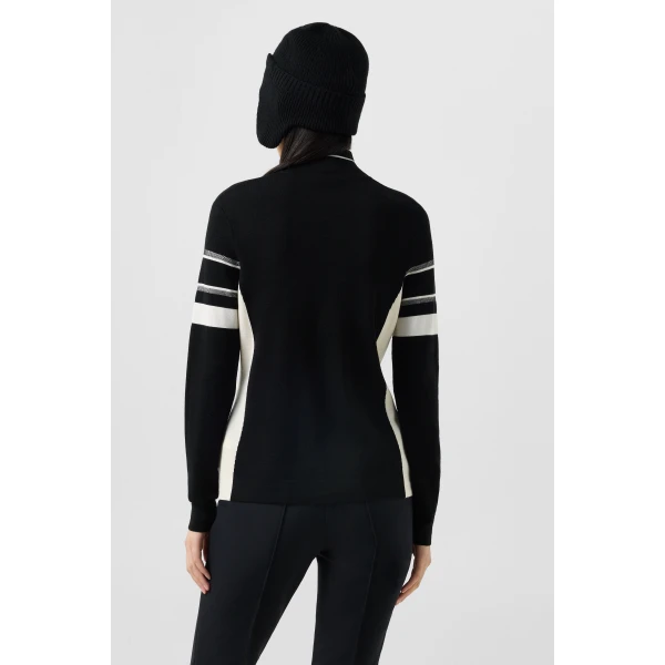 Bogner Lari Jumper in Black and White, view 4 | Sweaters | Coveti