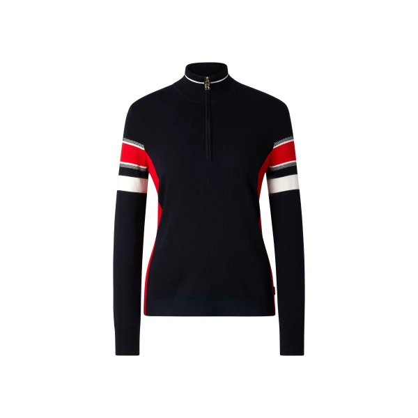 Bogner Lari Jumper in Navy and Red | Sweaters | Coveti